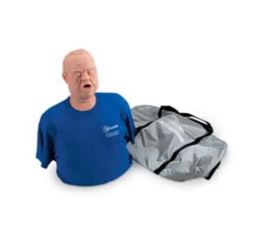 Obese Choking Mankin With Carry Bag